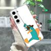 Cartoon P-Perry The Platypus Phone Case For Samsung Galaxy A91,80,73,72 ,71,53,52,32 ,31,22,21s,20,Transparent Case