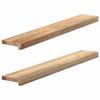 Vidaxl Window Sills 2 Pcs, Raw, 100X15X2 Cm, Solid Oak Wood