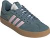 Women's Adidas VL Court 3.0 Preloved Teal/clear Pink/gold Metallic Sneakers