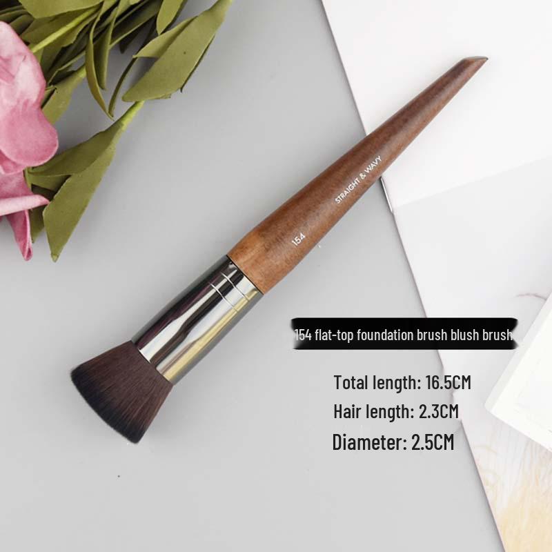 Soft Bristle Professional Makeup Brush Set: Blush, Eyeshadow, Powder & Single Piece Brush.