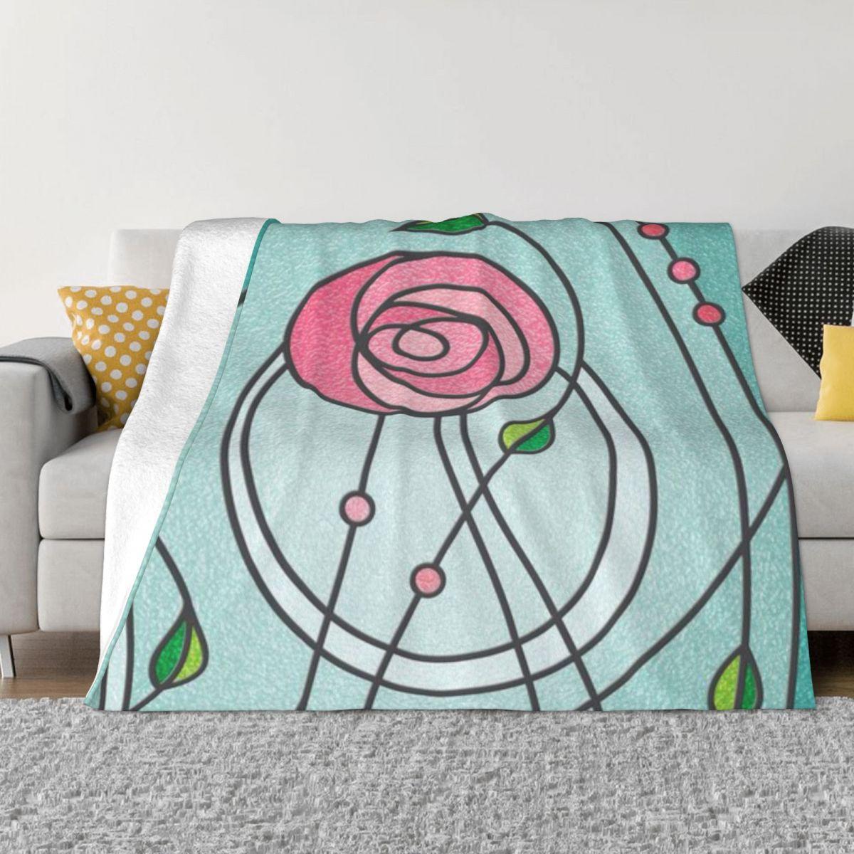 

Mackintosh Rose Custom Gift An Ultra-Soft Micro Fleece Blanket 30x40in