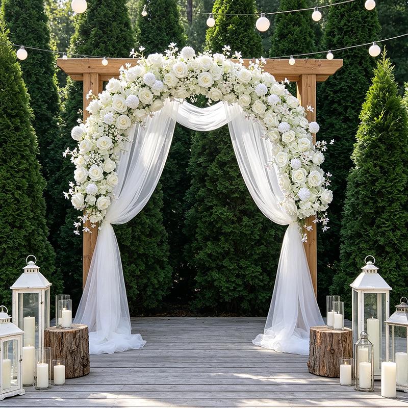 Cross-Border Floral Simulation for Wedding Arch & Event Decor