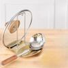 Stainless Steel Pot Lid Holder Countertop Organizer with Removable Drip Tray