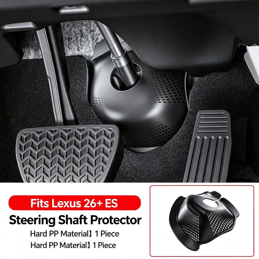 For Lexus ES 2026-2028 Steering Wheel Steering Shaft Protector Cover ABS Black Interior Accessories Upgrade Kit Plus Pro Decor A
