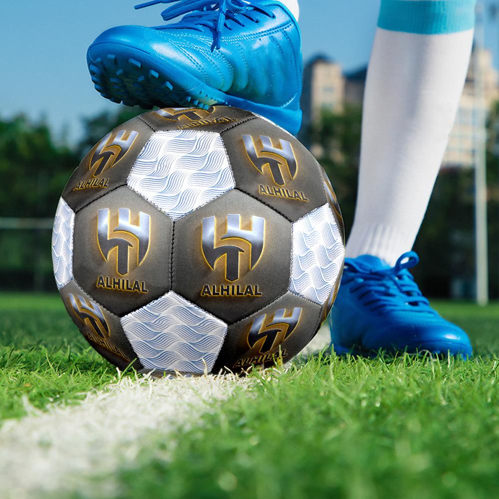 1pc Al-Hilal Saudi Football Club Football Soccer Ball Size 5 Indoor Soccer Ball Fashion Colorful Backyard Game -Great For Sports Fans Gift