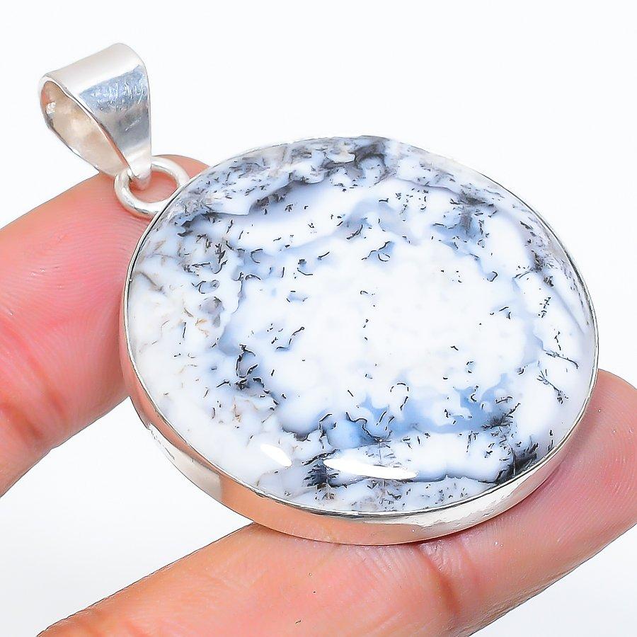

Indian Moss Agate Gemstone 925 Sterling Silver Jewelry Pendant 2.01 SU-10903