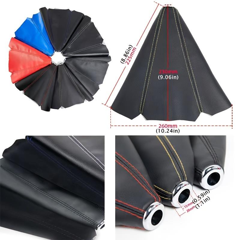 PU Leather Gear Shift Knob Cover Waterproof Dust Boot for Manual Cars & Trucks, Stylish Interior Protection