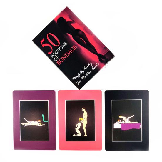 1 Set Indicative Mystery Sex Game Card Paper Interactive Sentient Bed Game Card for Couple