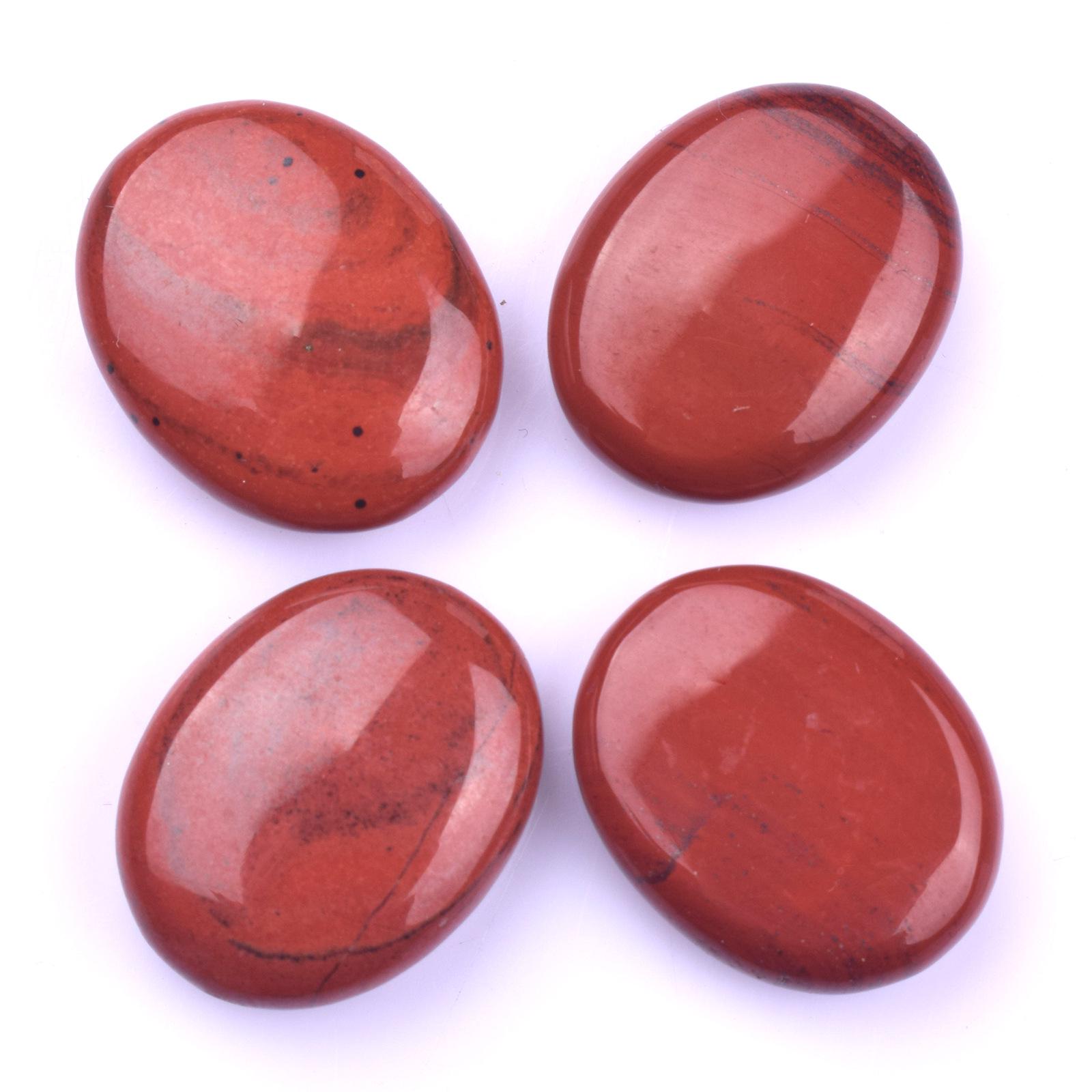 

Натуральний кришталевий мильний камінь 20 мм Овальний масажний камінь – набір із шести