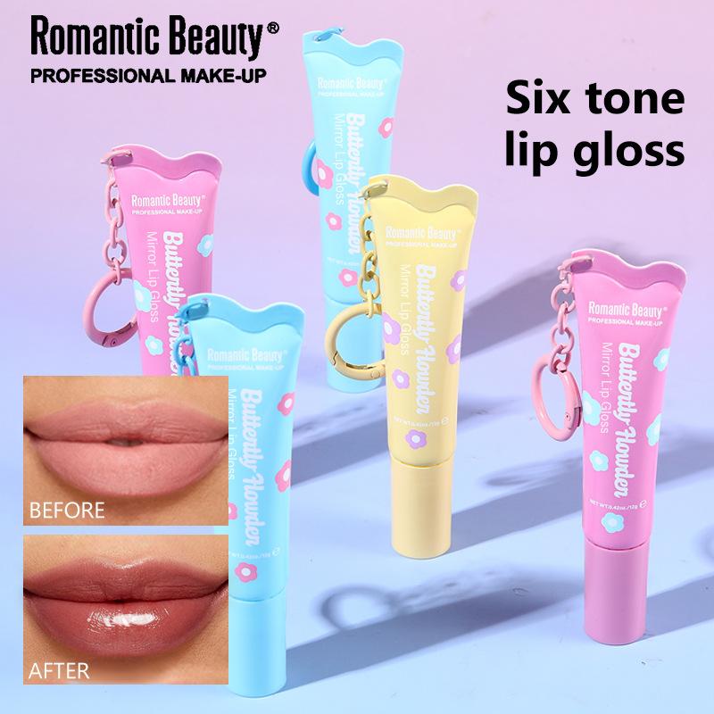 RMT Tinted Lip Glaze Moisturizing Lip Oil Mirror Watery Lip Glaze with Hook Lip Makeup