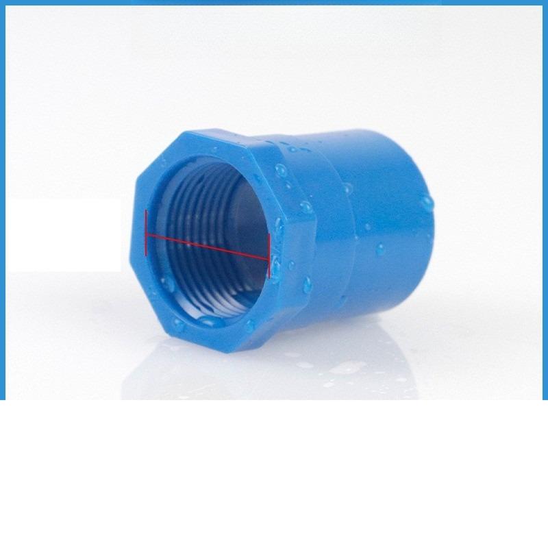 2 Stück Weißes PVC Gerades Verbindungsstück Gartenbewässerung Wasserversorgungsrohr Verbindung 1/2" ~1.5" Außengewinde/Innengewinde zu 20/25/32/40/50mm