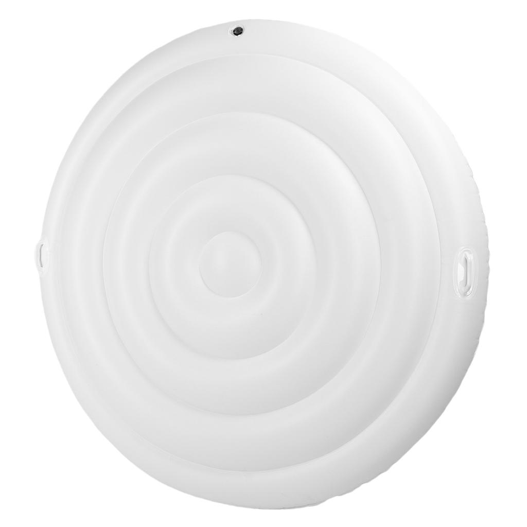 Inflatable Hot Tub Cover 5.4FT PVC Rainproof Protective Round Hot Tub Cover for Outdoor Inflatable Hot Tubs SPA Pools