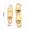 30pcs/lot Metal Cylinder Fasteners Buckle Closed Screw Clasps For Bracelet Connectors DIY Jewelry Making Connectors Accessories