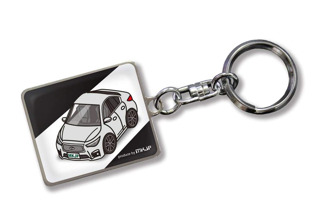 MKJP Custom Key Chain Nissan Skyline HV37 Base: Black, Silver