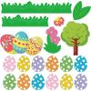 Easter Basket Kit with 8pcs Baskets and Stickers for Handmade Projects, Crafting, and Festival Gift Packaging Toys