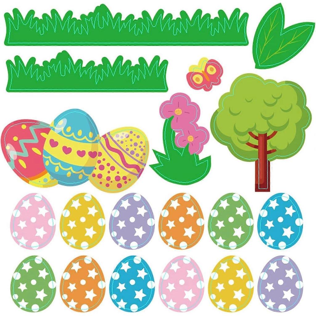 Easter Basket Kit with 8pcs Baskets and Stickers for Handmade Projects, Crafting, and Festival Gift Packaging Toys
