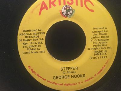 7-Zoll Schallplatte GEORGE NOOKS - Stepper KEINE Künstlerische Produktion 1997 Jamaika Reggae, Ska & Dub Gebraucht
