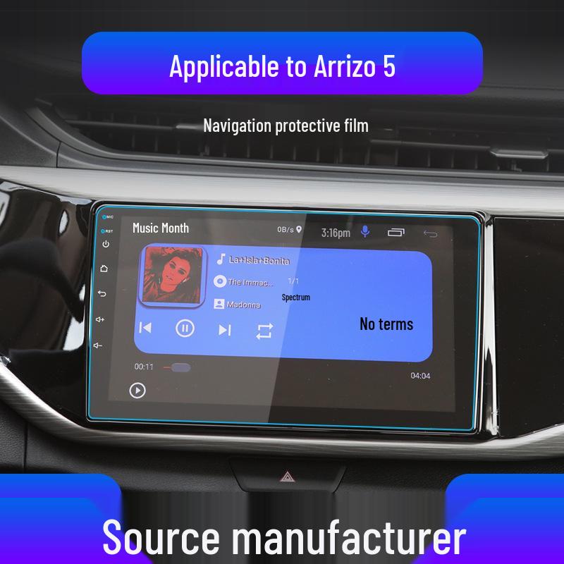 Chery Arrizo 5GT Navigationsbildschirm Schutz - Gehärtete Folie, Zentrale Steuerung Plus, Autozubehör für 24 Modelle