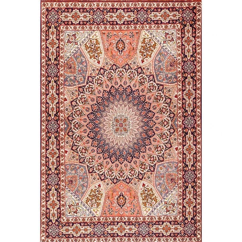 Persian Crystal Velvet Living Room Carpet American Retro Ethnic Style Carpet Hotel Bed And Breakfast Full Of Carpet