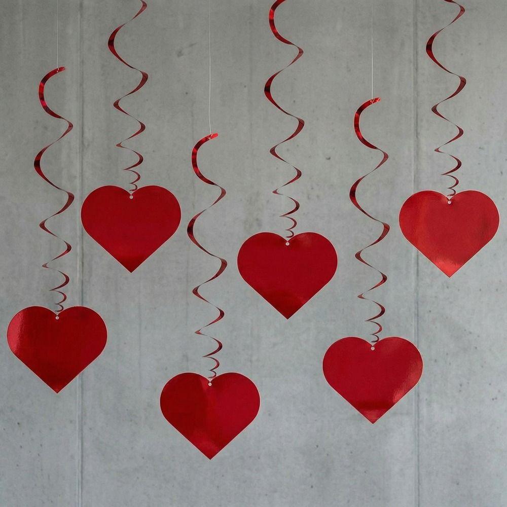 Romantic Valentine's Day Love Pulling Decorations DIY Love Flower Hanging Curtain Wedding Party Supplies Heart String Garland