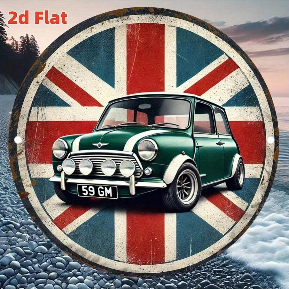 Vintage British Flag Metal Tin Sign Classic Wall Decor Waterproof Rustproof