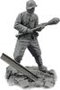 Ardennes Miniatures Andra världskriget Tysk soldat i vinterutrustning Håller en Panzerfaust Hartsbyggsats AR35108 1/35 (människor)