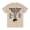 Bubonic Plague World Tour Tshirt Unisex Wounisex Funny Mouse Rat Meme Gothic T Shirt Vintage Casual Oversized T Shirts Streetwear Bla