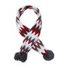 Striped Pet Christmas Scarf with Hair Ball Christmas Pet Scarf Stylish Pet Holiday Scarf  for Pets
