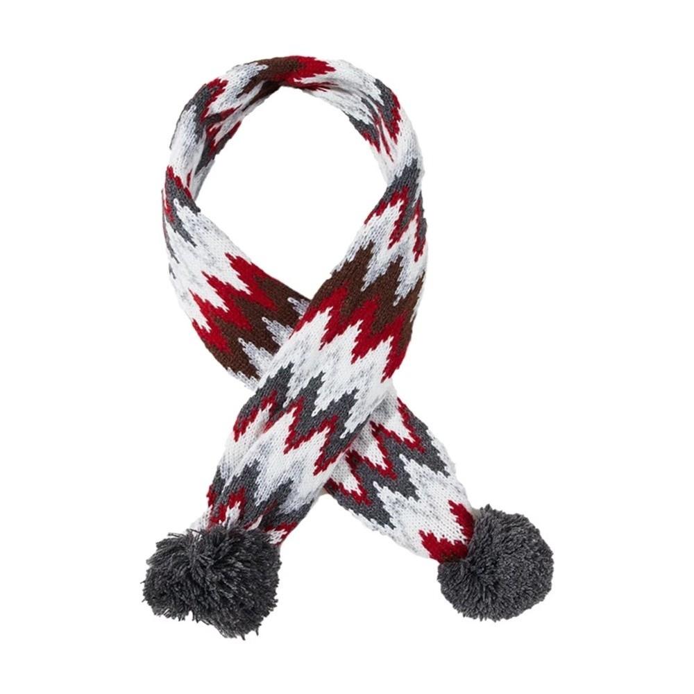Striped Pet Christmas Scarf with Hair Ball Christmas Pet Scarf Stylish Pet Holiday Scarf for Pets