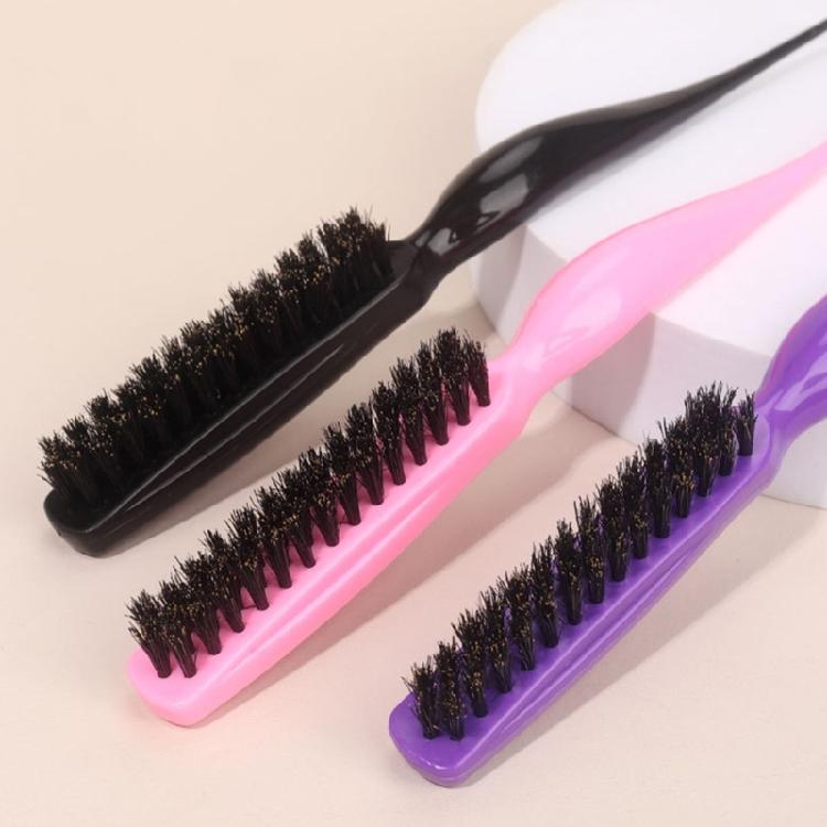 Boar Bristle Brush Comb Hair Teasing Brush for Women Men Salon Boar Bristle Comb