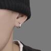 Men S Roman Numeral Stud Earrings Hip Hop Style Single Earring