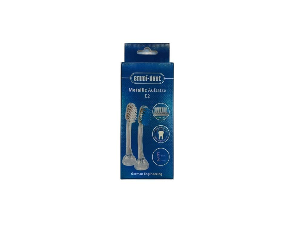 

Emident Ultrasonic Toothbrush Adult Replacement Brush Head E2 Random (2 pieces) синий
