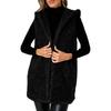 Women's Sleeveless Open-Front Fuzzy Vest Cozy Outerwear for Fall and Winter