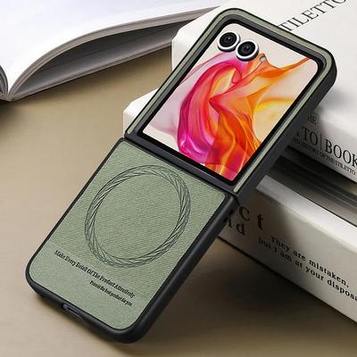 Luxury Leather Solid Color Phone Case For Motorola Razr 60 50 40 Ultra 5G Wireless Charging Soft Shockproof Protect Back Cover