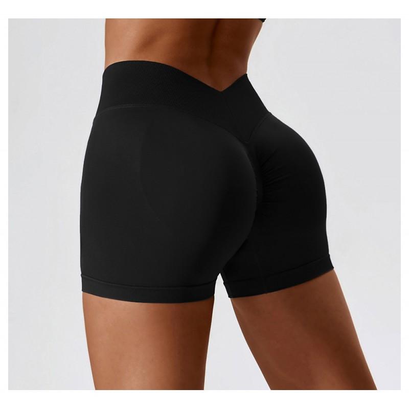 High-Waisted Seamless Yoga Shorts Women Tummy Control Butt Lift Running Gym Workout Leggings Short