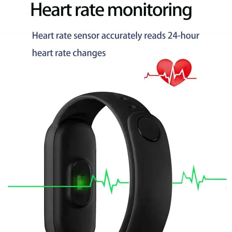 Smart Band Watch Movement Step Count Bluetooth Synchronous Phone Information Waterwroof Smartwatch For Men Women Student