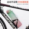 Water bottle1L large-capacity straw cup one-click elastic cover plastic cup female and male students matte gradual change Yueku sports water cup