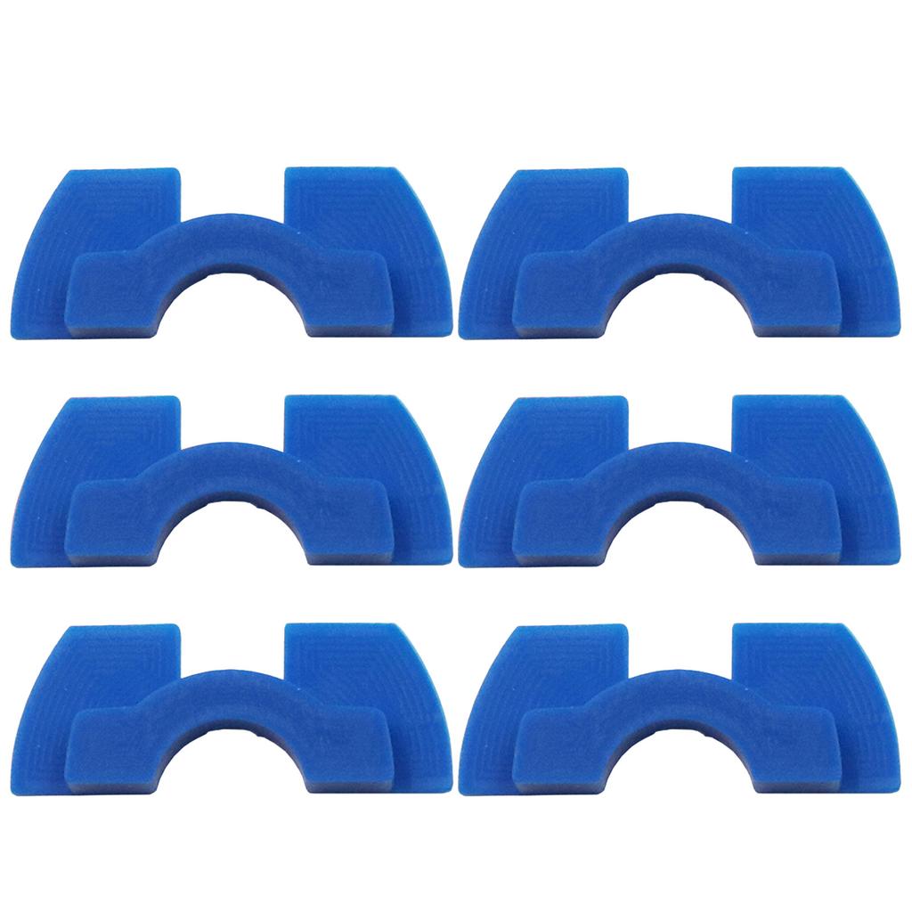 6Pcs Rubber Damping Cushions Spacer Vibration Damper Electric Scooter Shake Reducers Front Fork Damping Rubber Pad