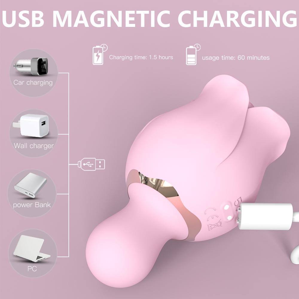 9Speed Sex Toys For Women Vibrators Adult Games Super Vibration Tongue Licking G-Spot Clitoral Stimulation Imitation Rose Design