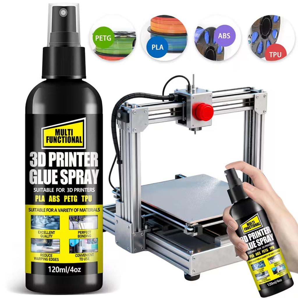Reliable 3D Printing Adhesive For ABS PETG ASA Materials Offering Secure Model Attachment And Quick Setups
