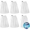 Set of 6 32 X 23 Cm Nylon Mesh Bags for Pool Vacuum Cleaner - Drawstring