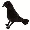 Simulated Black Crow Exquisite Feathers Fill in Crow Plush Animals Birthday Christmas Gifts for Kids Halloween Gift Home Decor