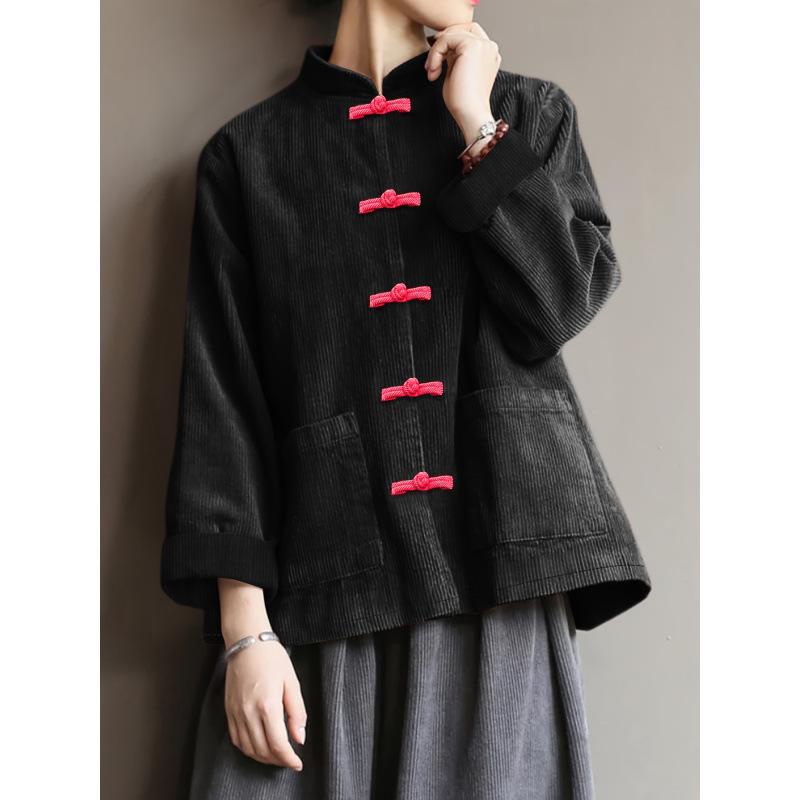 

M 42122 Chinese Style Down Jacket for Cross-Border Trade UK 24 чорний