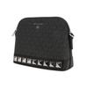 Michael Kors Charm Classic Monogram PVC Shoulder Bag Women bags Black 32H1ST9C3V-BLACK
