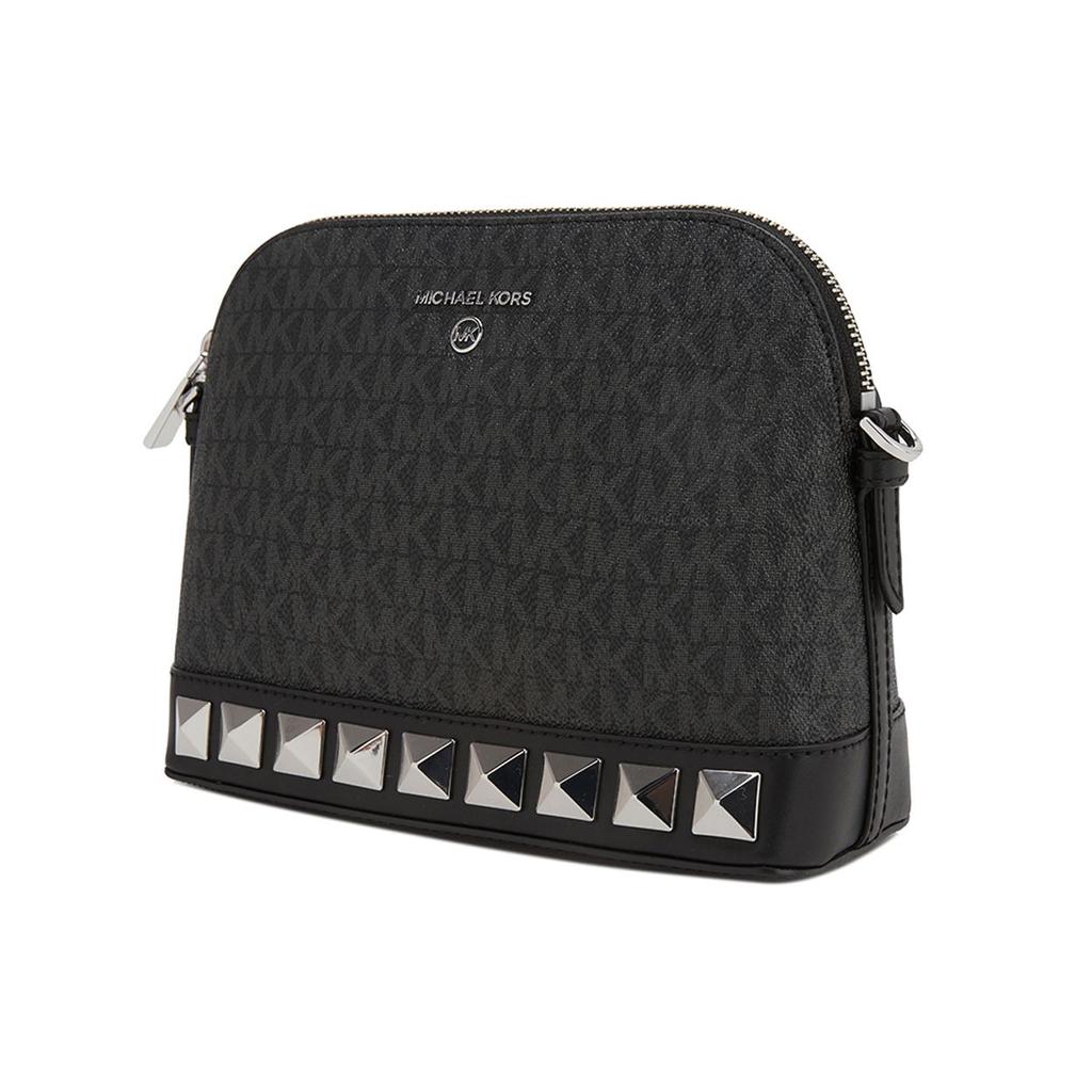 Michael Kors Charm Classic Monogram PVC Shoulder Bag Women bags Black 32H1ST9C3V-BLACK