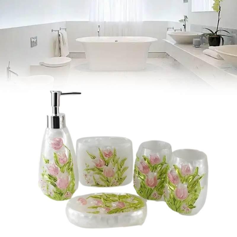 Flower Bathroom Patterned Lotion Storage Bottle Hand Sanitizer Bottles Gift