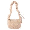 Cotton Shoulder Bag For Women Waterdrop Style With Zipper Closure For Casual Outings
