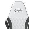 Gaming Chair In White and Black Artificial Leather