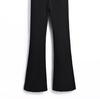 Jia*er's Body-Shaping Flared Denim Pants: Autumn/Winter Plus Velvet Black, Slim Fit, Four-Way Stretch.