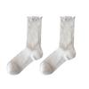 Summer Socks Thin, Breathable, Sweat-Absorbing Socks, Ballet Style Solid Color Stacked Socks, Simple And Versatile Socks